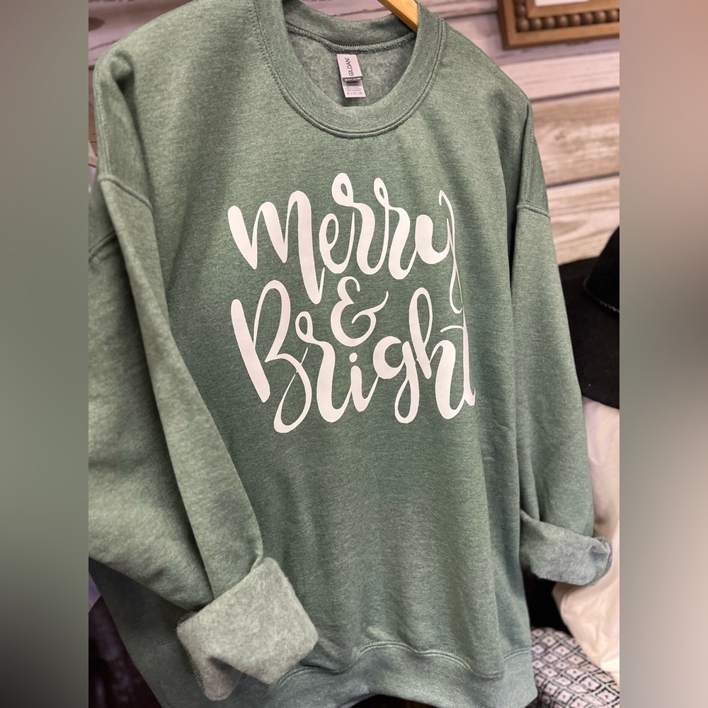 Merry & Bright Crewneck Sweatshirt
